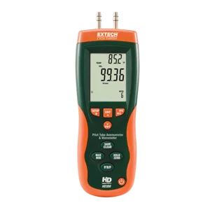 Extech Hd350: Pitot Tube Anemometer + Differential Manometer