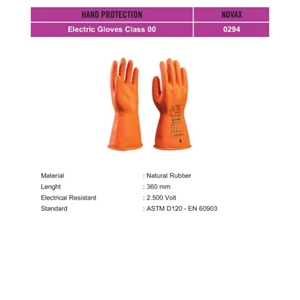 Sarung Tangan Listrik Class 00 Novax 0294 - Electric Gloves sarung tangan safety