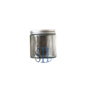  Aluminum Jar Glass Bottles / Aluminum Lid Glass Jars