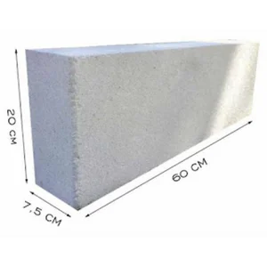 Bata Hebel / Bata Ringan Merk Hi Brick Ukuran 7.5 X 20 X 60