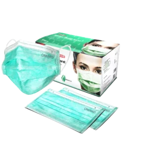 Masker Pernapasan Earloop Onemed Karet Hijau Box 50 Pcs