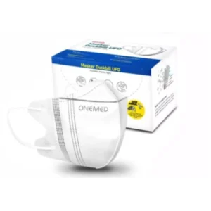 Masker Pernapasan Earloop Onemed Duckbill UFO Putih 4ply Box Isi 30 Pcs