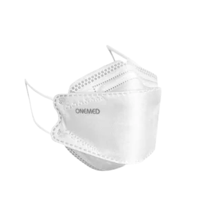 Masker Pernapasan Earloop Onemed UFO Putih 3D 4ply Box Isi 20 pcs