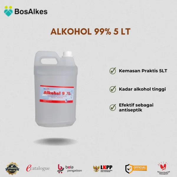 ALKOHOL 99% Ukuran 5 LT