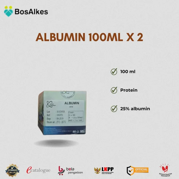 ALBUMIN 100 ML X 2 