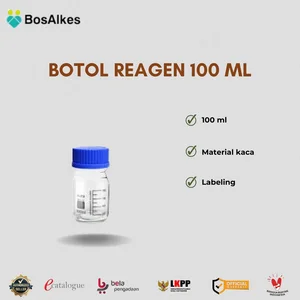 BOTOL REAGEN KIMIA 100 ML