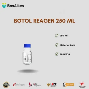 BOTOL REAGEN KIMIA 250 ML