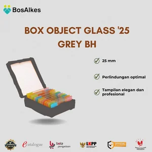 BOX OBJECT GLASS '25 GREY BH
