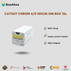 CATGUT CHROM 4/0 150CM OM BOX '12s