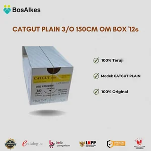 CATGUT PLAIN 3/O 150CM OM BOX '12s