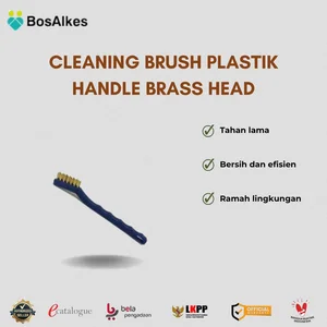 CLEANING BRUSH PLASTIK HANDLE BRASS HEAD