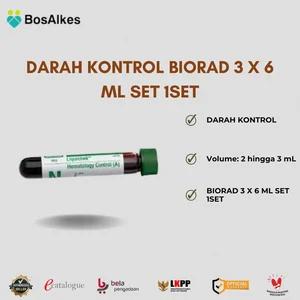DARAH KONTROL BIORAD 3 X 6 ML SET 1SET