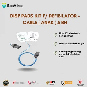 DISP  PADS KIT  F/  DEFIBILATOR + CABLE ( ANAK ) 5 BH