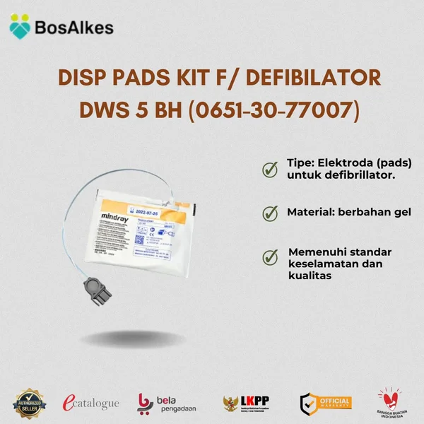DISP PADS KIT F/ DEFIBILATOR DWS 5 BH (0651-30-77007)