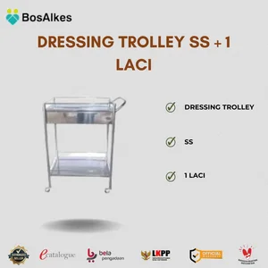 DRESSING TROLLEY SS + 1 LACI