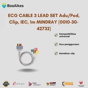 ECG CABLE 3 LEAD SET Adu/Ped Clip IEC 1m MINDRAY (0010-30-42732)