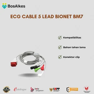 ECG CABLE 5 LEAD BIONET BM7