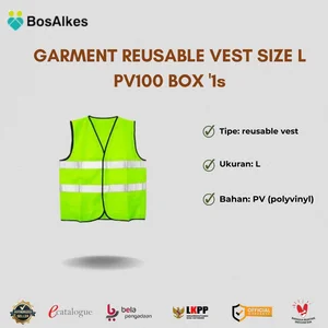 GARMENT REUSABLE VEST SIZE L PV100 BOX '1s