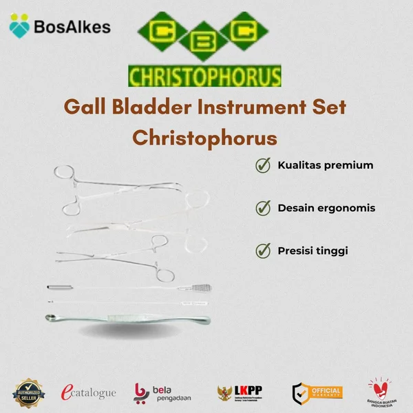 Alat Bedah Christophorus Gall Bladder Instrument Set 