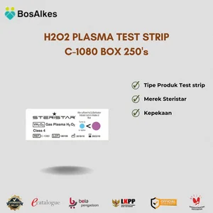 H2O2 PLASMA TEST STRIP C-1080 BOX 250's STERISTAR