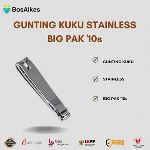 PEMOTONG KUKU GUNTING KUKU STAINLESS BIG PAK 10s