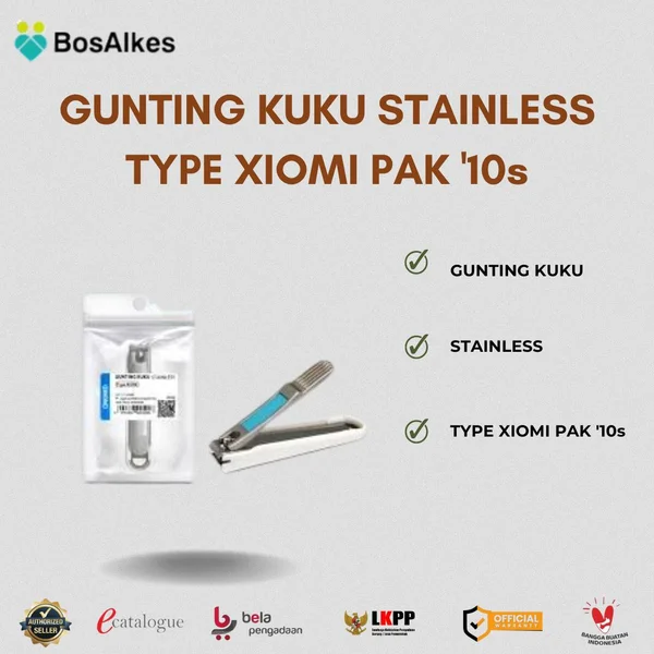 PEMOTONG KUKU GUNTING KUKU STAINLESS TYPE XIOMI PAK 10s