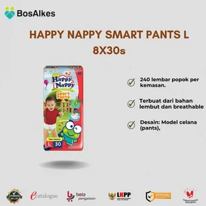 HAPPY NAPPY SMART PANTS L 8X30s