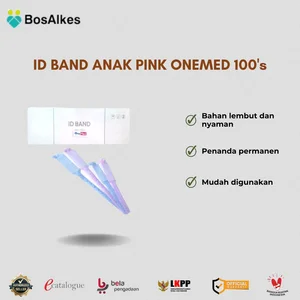 GELANG PASIEN ONEMED ID BAND ANAK PINK 100's