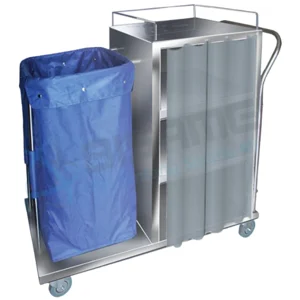 Linen Trolley Stainless Steel Bisamed BSM-LT-SS