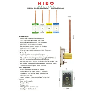 Medical Wall Gas Medis Outlet - Ohmeda Standard