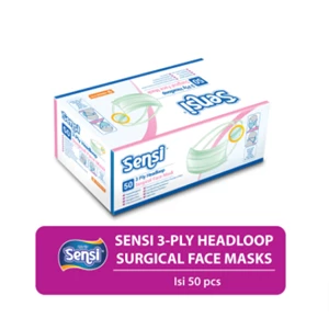 Face Mask 3 Ply seadloop surgical 