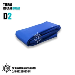 Kolam Bulat Terpal Diameter 2 Orchid Semikaret Lengkap Kolam Ikan Portable Terpal Saja