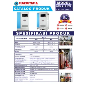 Stabilizer Listrik Matsuyama SBW - LD - 210 GT 210 KVA