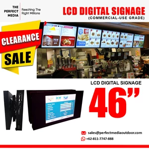 Digital Signage Lcd Display 46 Inch - Nova Brand + Cms Player + Standee Lcd