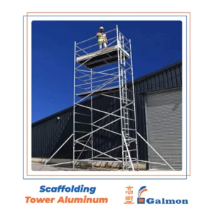 Scaffolding / Steger Aluminum Industrial Tower Ladder 7 Meter Galmon Singapore
