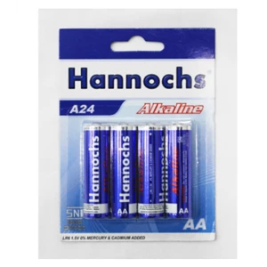 Hannochs Alkaline Aa/A2 Aa Batteries - 4 Pcs