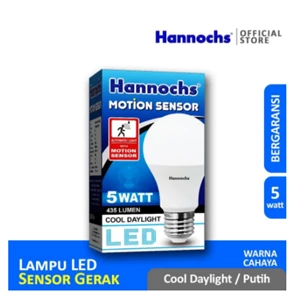 Lampu Led Hannochs Motion Sensor - 5 Watt - Cahaya Putih