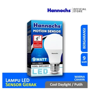 Lampu Led Hannochs Motion Sensor - 9 Watt - Cahaya Putih
