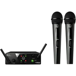 MIC WIRELESS AKG WMS 40 WMS40 MINI DUAL HANDHELD