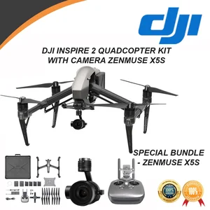DRONE DJI INSPIRE 2 QUADCOPTER KIT WITH CAMERA ZENMUSE X5S -  ATPM RESMI - FREE PERANGKAT PENDUKUNG