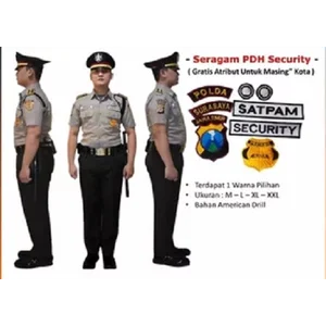 Seragam Security PDH Set Lengkap