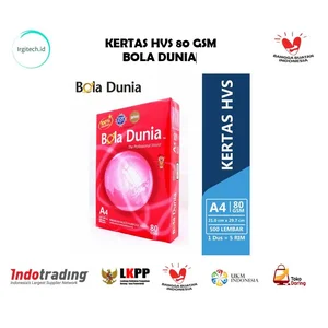 Kertas HVS A4 Bola Dunia 80 Gsm
