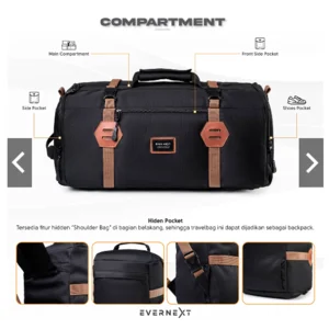 Tas Travel Evernext - Tas Travelbag Pria 