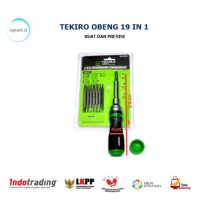 OBENG SET KUAT MANTAP BANGET - TEKIRO INTERCHANGEABLE SCREWDRIVER SET 19 IN 1 OBENG SET