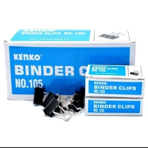 Binder Klip /Klip Kertas Merk Kenko No. 105 - 1 Box isi 12pc