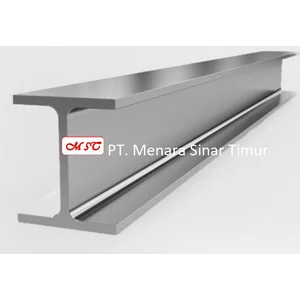 Besi Balak INP atau I Beam 100 x 50 x 4.5 x 6.8 x 3mm