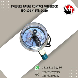Pressure Tyre Gauge Wiebrock Epg -100 4'' X 250Kg/Cm2 Ftb