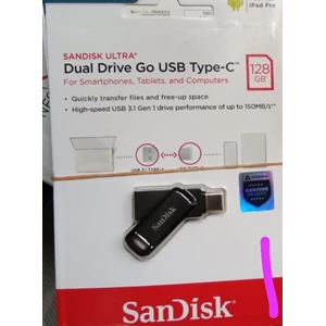 Flashdisk Sandisk Dual Drive Go USB Type C 128 GB