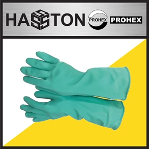 Safety Gloves / Green Rubber Gloves (4040-001) Hasston