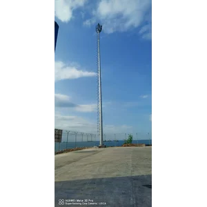 Tiang Lampu Highmast 35 Meter Manual Tangga Kurungan